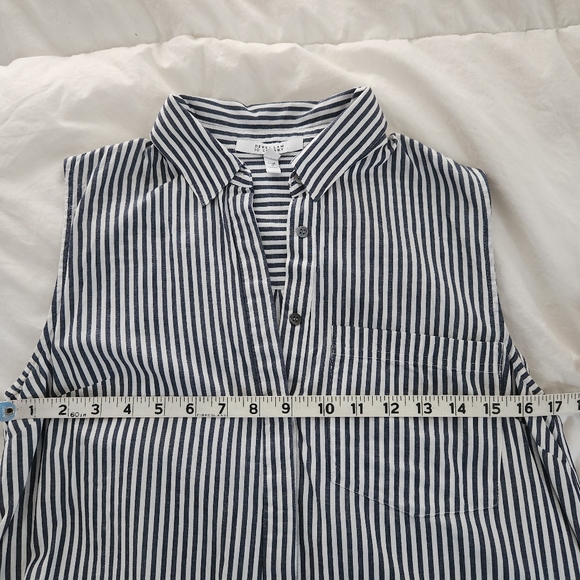 Derek Lam 10 Crosby Shirt Dress Size 6 Striped Cotton travel dress - Picture 6 of 7
